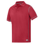Polo A.V.S. rouge chili SNICKERS WORKWEAR