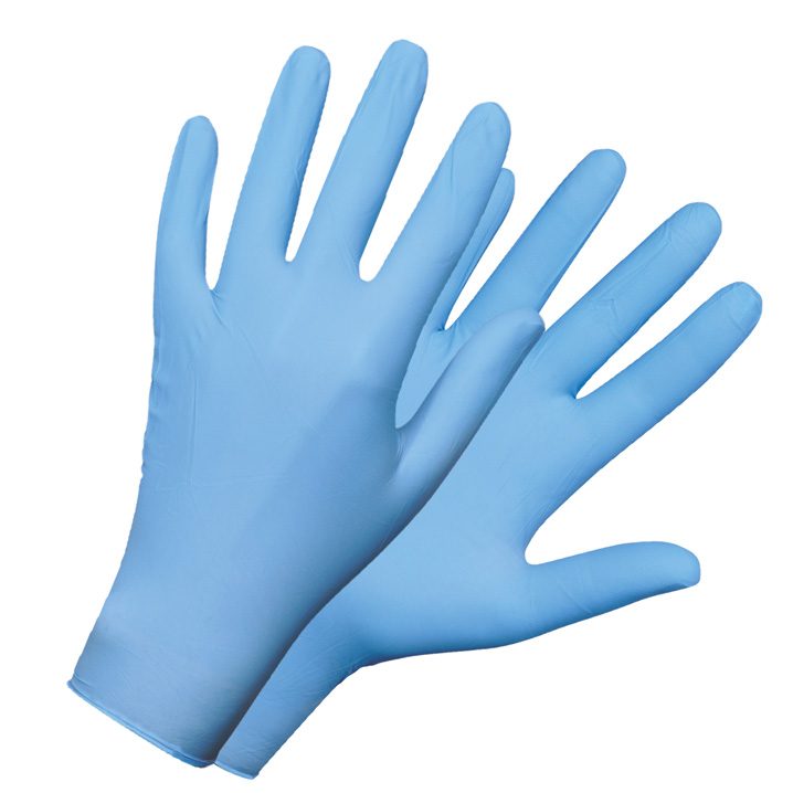 gants en nitrile non poudrésjetables