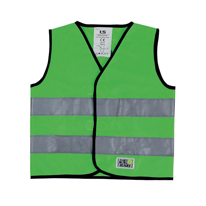 gilet haute visibilité vert fluo enfant