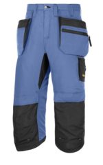 Pantacourt 37.5® avec poches holster+, LiteWork SNICKERS WORKWEAR bleu ciel/noir