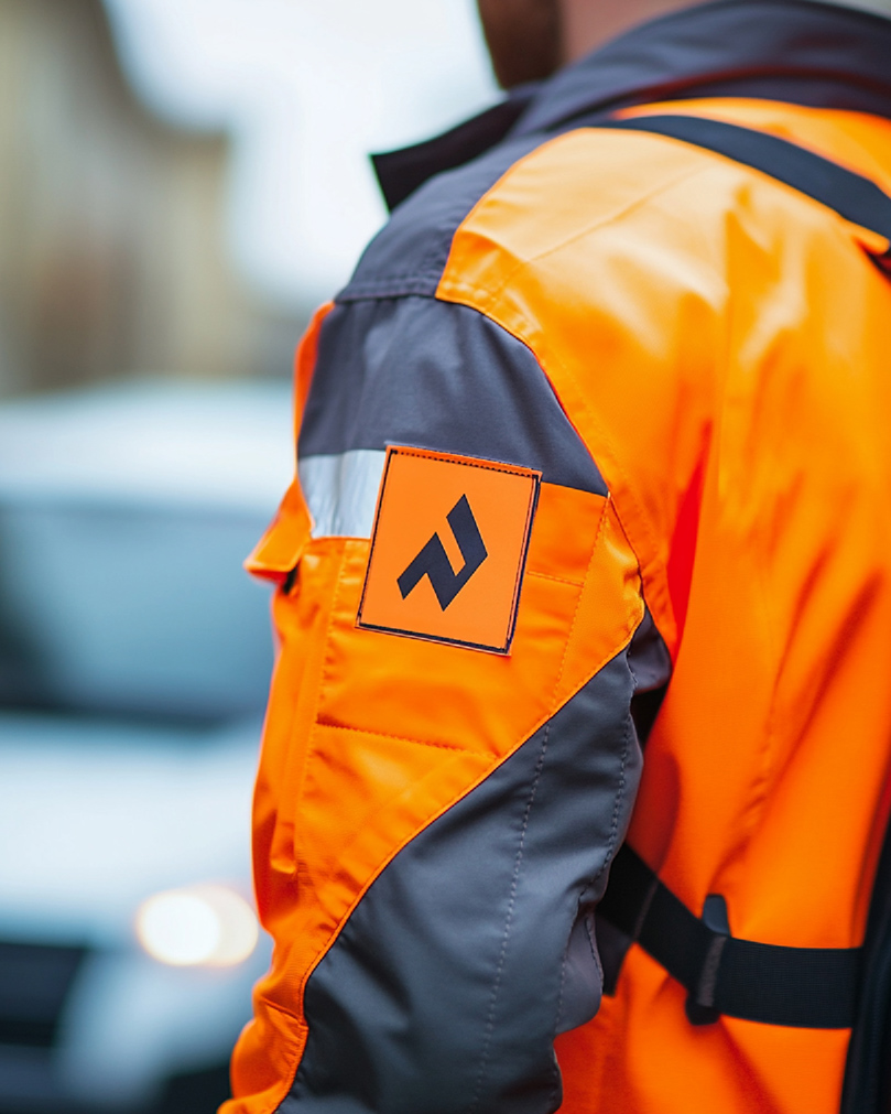 Livreurs en tenue professionnelle personnalisée
